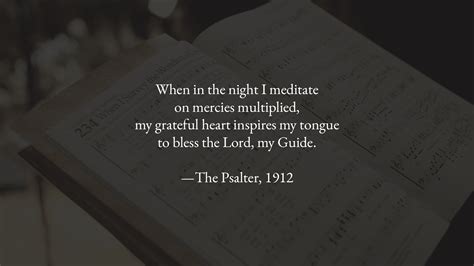 When in the Night I Meditate .